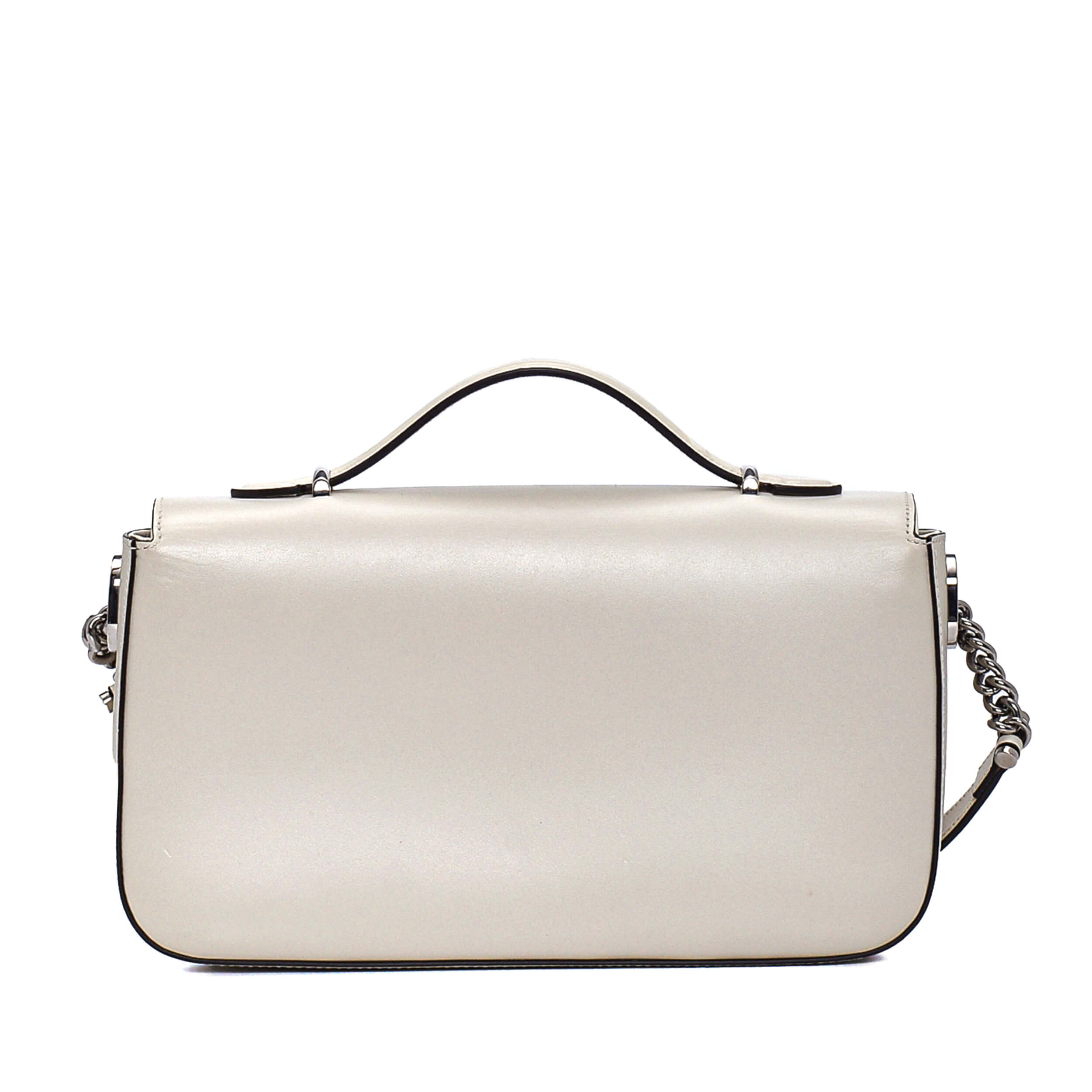 Gucci - Cream Leather GG Petite Shoulder Bag